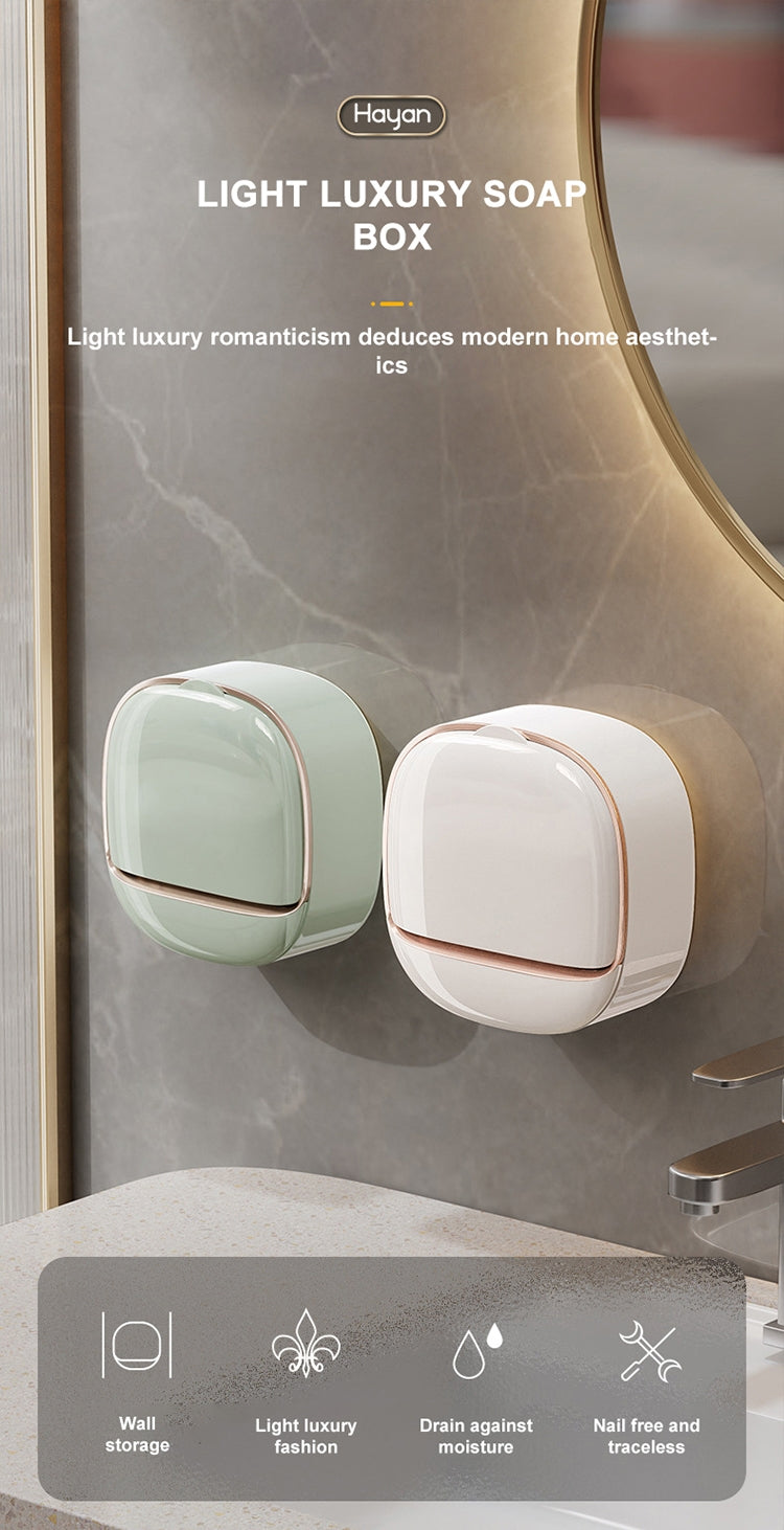 Porte-savon mural en plastique luxe léger