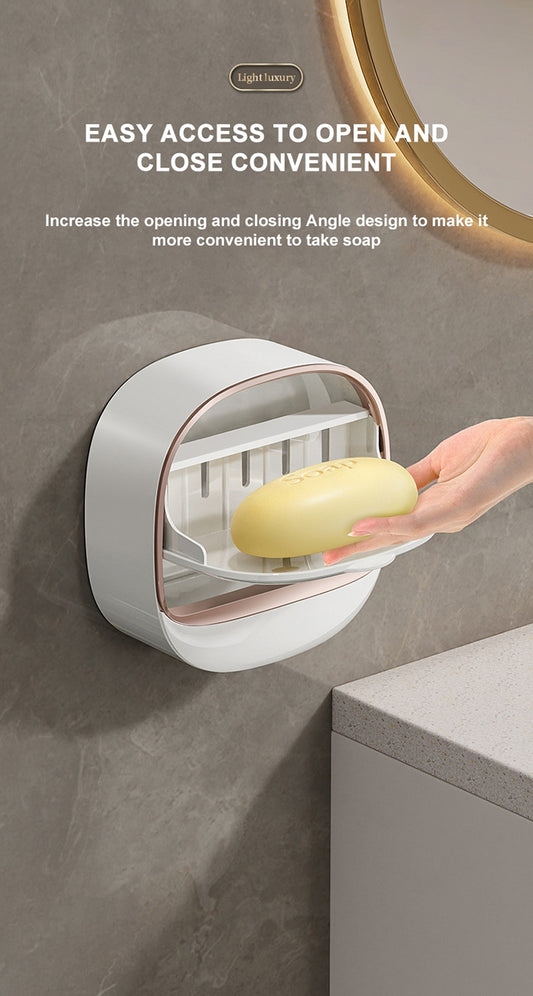 Porte-savon mural en plastique luxe léger