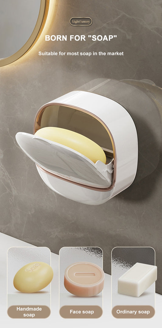 Porte-savon mural en plastique luxe léger